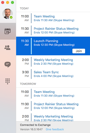 Skype For Business And Outlook For Mac Online Meeting